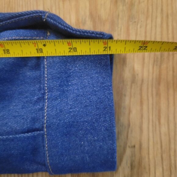 Vintage Heavyweight Deep Blue Denim Dress - Picture 13 of 16